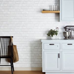 Threshold Textured Brick Peel & Stick Wallpaper White